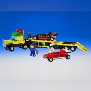LEGO set 6432 Transporter and Race Cars AS IS